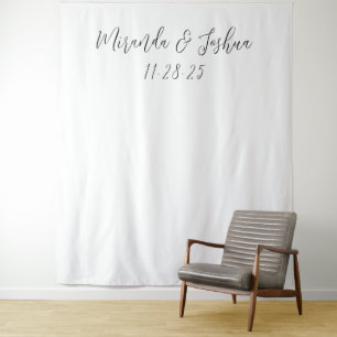 Minimalistische decoratie achtergrond voor trouwre wandkleed