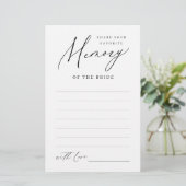 Minimalistische 'deel een herinnering' bruiloft ga (Staand voorkant)