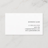 Minimalistische Deep Blue Brown Consultant Visitekaartje (Achterkant)