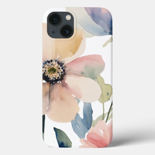 Minimalistische delicate bloemen Case-Mate iPhone case (Achterkant)