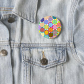 Minimalistische denim jas accentknoop ronde button 5,7 cm (In situ)