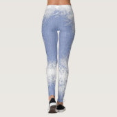 Minimalistische denim silhouet leggings (Achterkant)