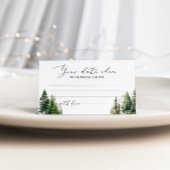 Minimalistische dennenbomen Date night ideeën. Dat Informatiekaartje