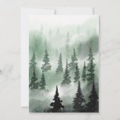 Minimalistische dennenboom Kerstvakantie open huis Kaart (Achterkant)