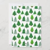 Minimalistische dennenboom Vrede op aarde kerstkaa Feestdagenkaart (Achterkant)