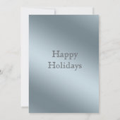 Minimalistische dennentak cocktailparty Kerstmis Kaart (Achterkant)