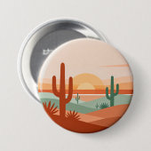 Minimalistische Desert Sunset-speld Ronde Button 7,6 Cm (Voorkant /achterkant)