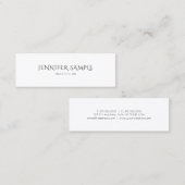 , minimalistische design professionele grafische k mini visitekaartje (Voorkant / Achterkant)