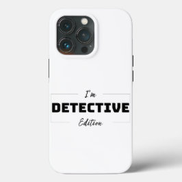 Minimalistische Detective Edition iPhone 13 Pro Ho Case-Mate iPhone Case