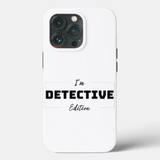 Minimalistische Detective Edition iPhone 13 Pro Ho Case-Mate iPhone Case (Achterkant)
