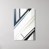 Minimalistische diagonale geometrie canvas afdruk (Voorkant)