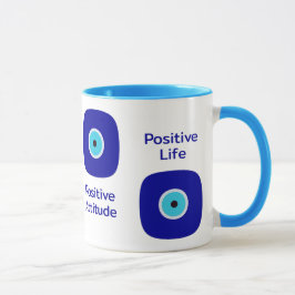 Minimalistische Diamond Blue Evil Eye Positieve Vi Mok