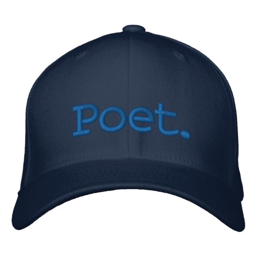 Minimalistische Dichter Geborduurde Verstelbare Ho Pet (Voorkant)
