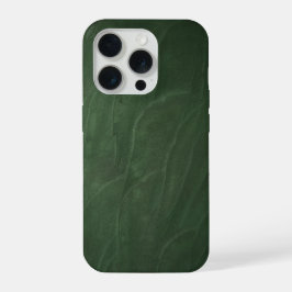 Minimalistische Diep Bosgroene Biologische Pleiste iPhone 15 Pro Case