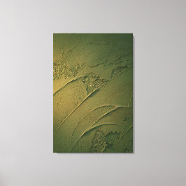 Minimalistische Diep Bosgroene Pleister Textuur Canvas Afdruk