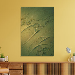 Minimalistische Diep Bosgroene Pleister Textuur Canvas Afdruk