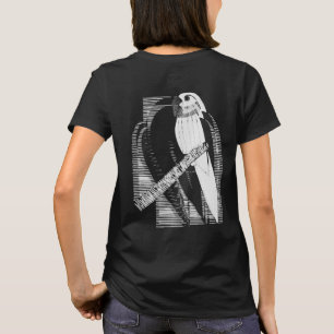 Minimalistische Dierkunst Abstracte Parkietrug T-shirt