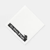 Minimalistische Dino Verjaardag: Stegosaurus Desig Servet (Hoek)