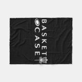 Minimalistische Discgolf Basket Case Funny Disc Go Fleece Deken (Voorkant (Horizontaal))