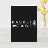 Minimalistische Discgolf Basket Case Grappige Disc Kaart (Gele Bloem)