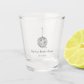 Minimalistische Disco Bal Shot Glas (Voorkant)