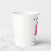 Minimalistische "Disco in de woestijn" Bach papier Papieren Bekers (Voorkant)