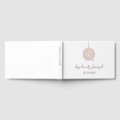 Minimalistische discobal | Echte gouden folie brui Gastenboek (Volledig)