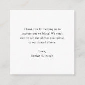 Minimalistische discobal | QR Code Deel de Liefde Informatiekaartje (Achterkant)