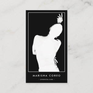 Minimalistische DJ Dance Instructor Choreograaf Qr Visitekaartje