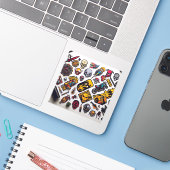 Minimalistische 'Do Not Disturb' vinyl sticker (Laptop met iPhone)
