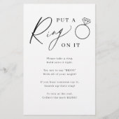 Minimalistische 'doe een ring om haar vinger' brui (Voorkant)