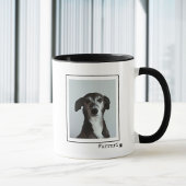 Minimalistische Dog Dad Custom Photo Mok