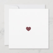 Minimalistische donkerblauwe en bordeauxrode 'Save Kaart (Achterkant)