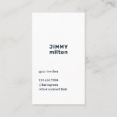 Minimalistische Donkerblauwe Witte Kettlebell Gym Visitekaartje (Achterkant)