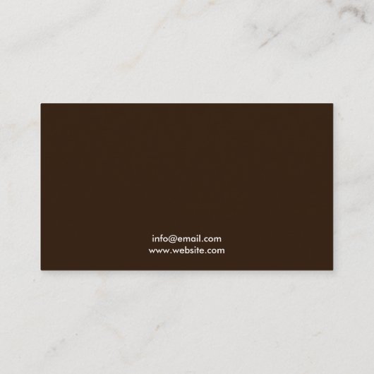 Minimalistische Donkerbruine Paarden Foto's Equine Visitekaartje (Achterkant)