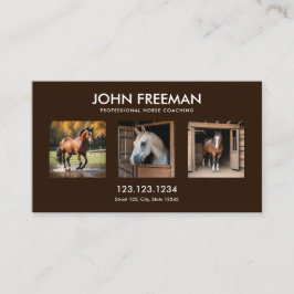Minimalistische Donkerbruine Paarden Foto's Equine Visitekaartje