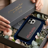 Minimalistische donkere esthetische roze aangepast Case-Mate iPhone case
