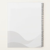 Minimalistische donkere jaarlijkse planner met aan (Achterkant)