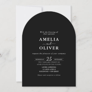 Minimalistische donkere zwarte elegante luxe stemm kaart