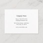 Minimalistische Donkergrijze Faux Copper Line Atto Visitekaartje (Achterkant)