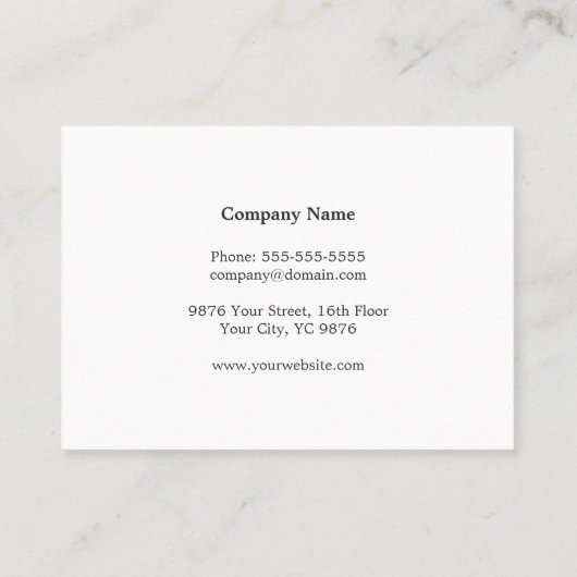 Minimalistische Donkergrijze Faux Copper Line Atto Visitekaartje (Achterkant)