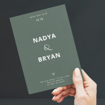 Minimalistische donkergroene QR-code wintertrouwka