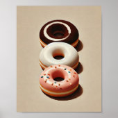 Minimalistische Donut Esthetische Muur Kunst Poste Poster (Voorkant)