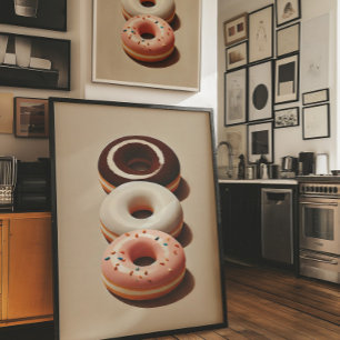 Minimalistische Donut Esthetische Muur Kunst Poste Poster