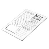 Minimalistische Doodle Dagelijkse Planner Notitieblok (Schuin)