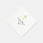 Minimalistische doop, eerste communiebevestiging servet (Hoek)