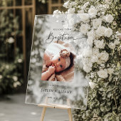 Minimalistische doop Foto boog Welkom Acryl Teken Acryl Bord