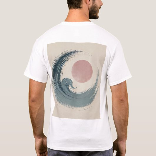 Minimalistische, door Japan geïnspireerde Logo-afd T-shirt (Achterkant)