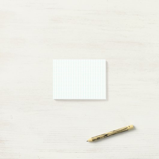Minimalistische Dot Grid Post-it® notes – 4 x 3 in (Op bureau)