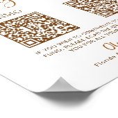 Minimalistische Double Afstuderen College Fund QR- Poster (Hoek)